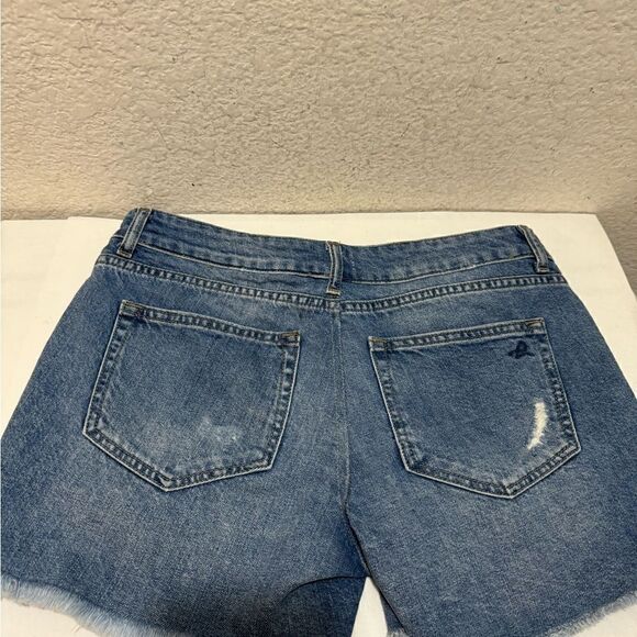 DL1961 Distressed Denim Jean Cut Off Shorts Karlie Boyfriend Shorts 28 - Picture 7 of 12